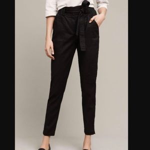 Anthropologie Elevenses High Waisted Black Jogger